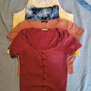 Set Of Four Cotton Short Sleeve Shirts